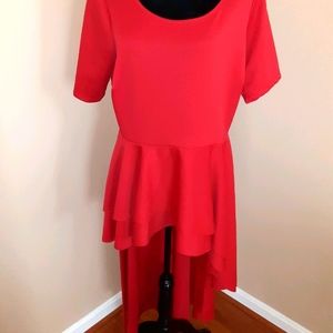 Short sleeve high low Ashley Stewart shirt